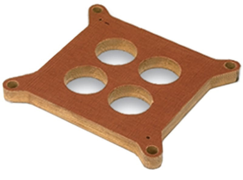 Moroso — Moroso 4150/4160 Carburetor Spacer - 4 Hole Plenum - 1/2in - Phenolic