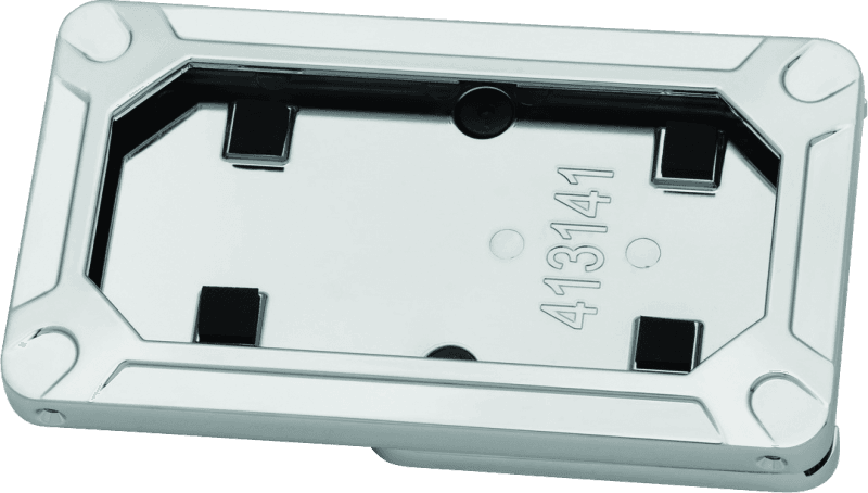 Kuryakyn — Kuryakyn Nova Side Mount License Plate Frame Gloss Chrome