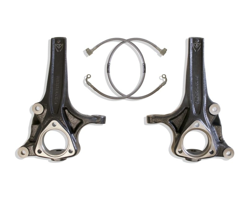 Maxtrac — MaxTrac 19-24 RAM 1500 2WD 4in Front Lift Spindles w/Extended DOT Compliant Brake Lines
Susp. Spindle Lift
