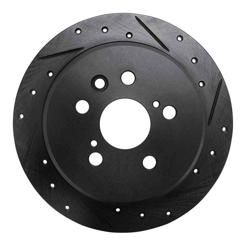 R1 Concepts — R1 96-99 Toyota Celica Rear Right Drilled & Slotted Black Brake Rotor
R1 Brake Rotor Drill
