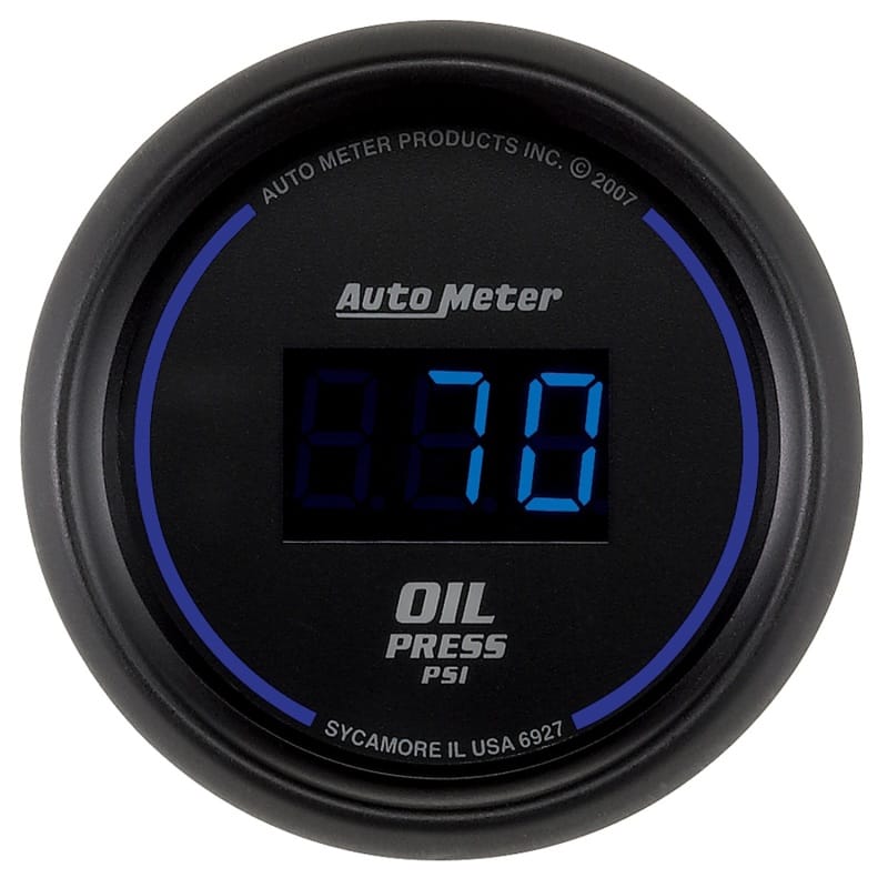 AutoMeter — Autometer Cobalt Digital 52.4mm Black 0-100psi Oil Pressure Gauge
GA 2" OP 100PSI CBD