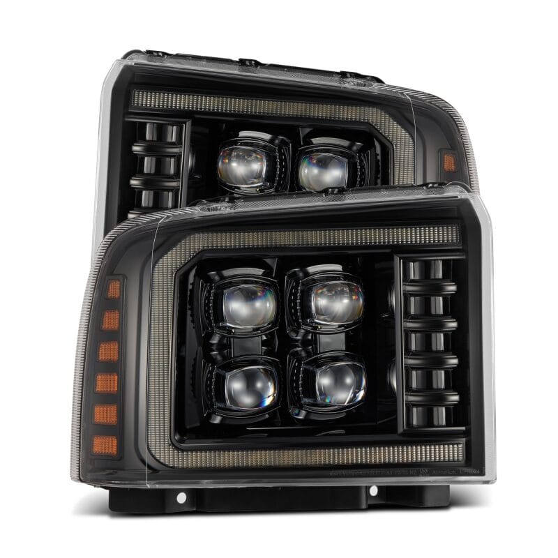 AlphaRex — AlphaRex 05-07 Ford Super Duty/Excursion NOVA-Series LED Projector Headlights Alpha-Blk w/Activ Ligh
Projector Headlights