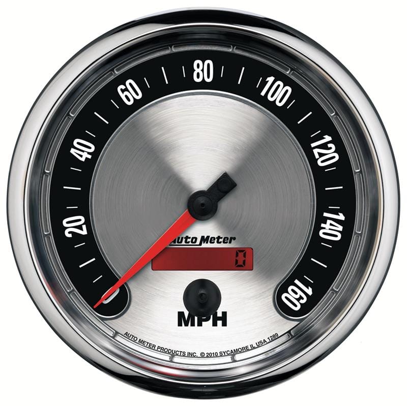 AutoMeter — Autometer American Muscle 5in 160 MPH Electric Programmable Speedometer
GA 5" SPD 160MPH AM