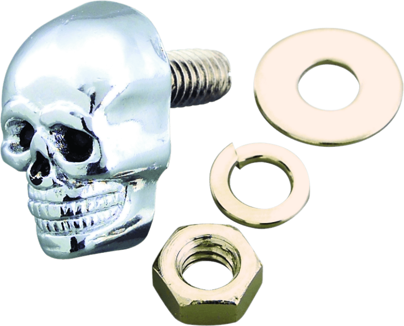 Bikers Choice — Bikers Choice Chrome Skull Kromets 5/8 Long 1/4-20 Stud Ea