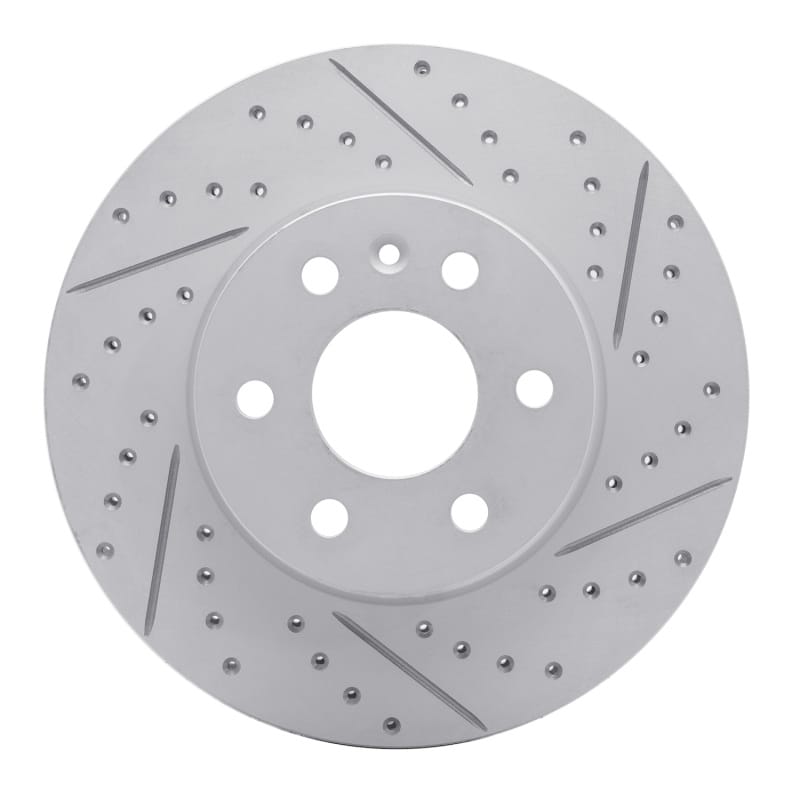 R1 Concepts — R1 15-20 Chevrolet Colorado Front Right Drilled & Slotted Geo-Carbon Rotor