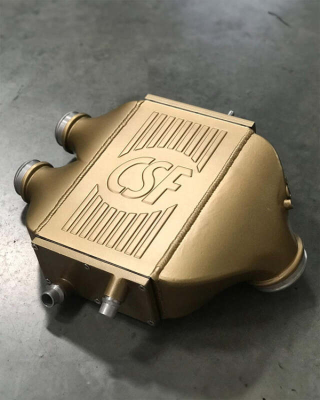 CSF — CSF 2014+ BMW M3/M4 (F8X) Top Mount Charge-Air-Cooler - Carbon Ceramic Gold Matte