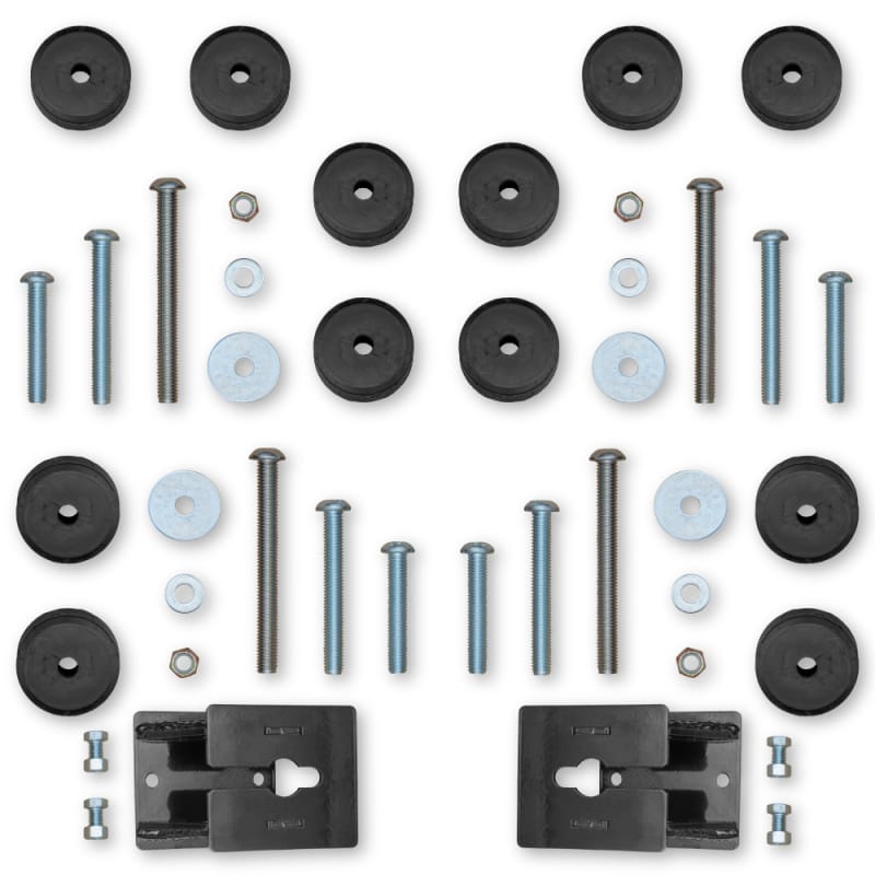 Rock Krawler — Rock Krawler 2018+ Jeep Wrangler JL 2DR / JLU 4DR Front & Rear Bump Stop Kit (2in-4in)