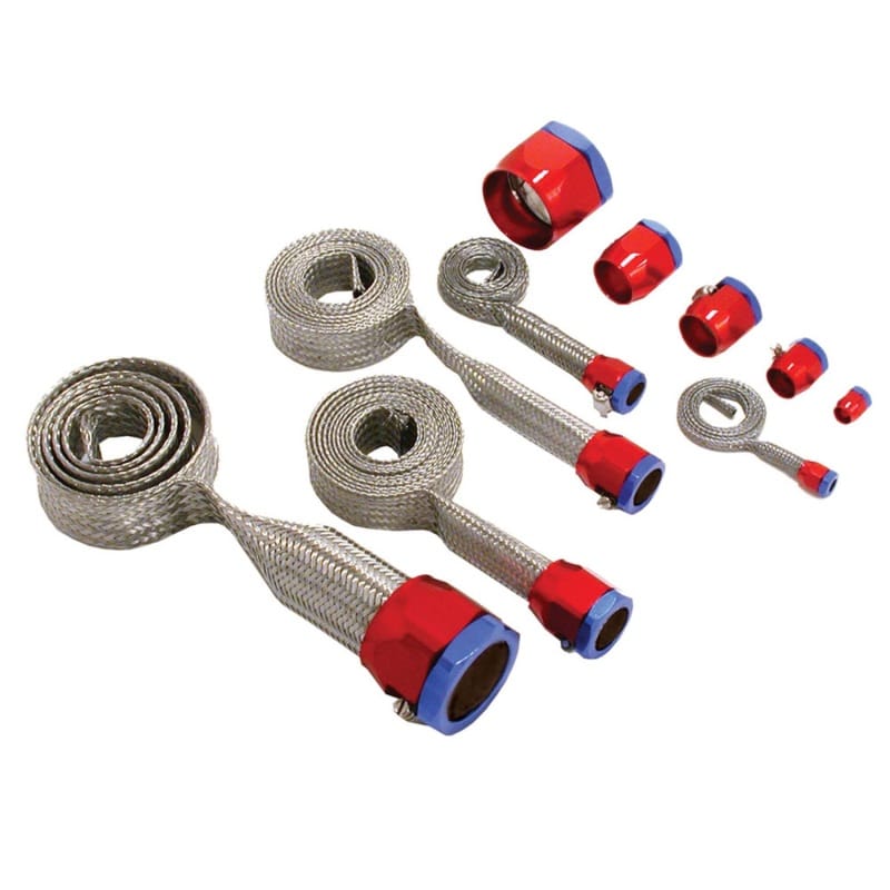 Spectre — Spectre MagnaBraid 304SS Braided Sleeving Kit - Red/Blue End Caps
Magnabraid Stainless
Sleeving Kit