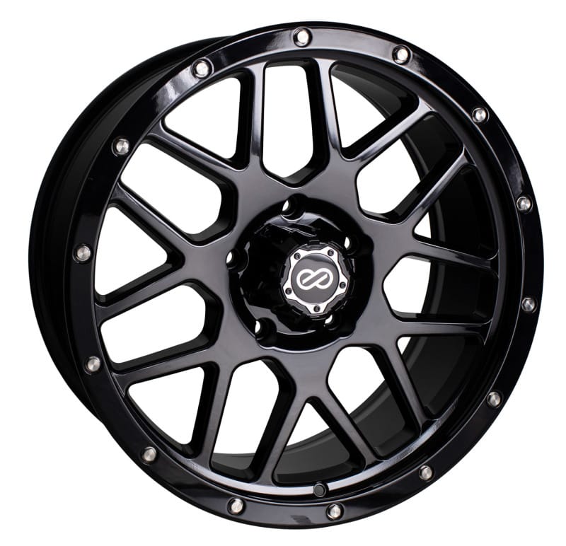 Enkei — Enkei Matrix 20x9 6x139.7 BP 15mm Offset 108mm Bore Gloss Black Wheel