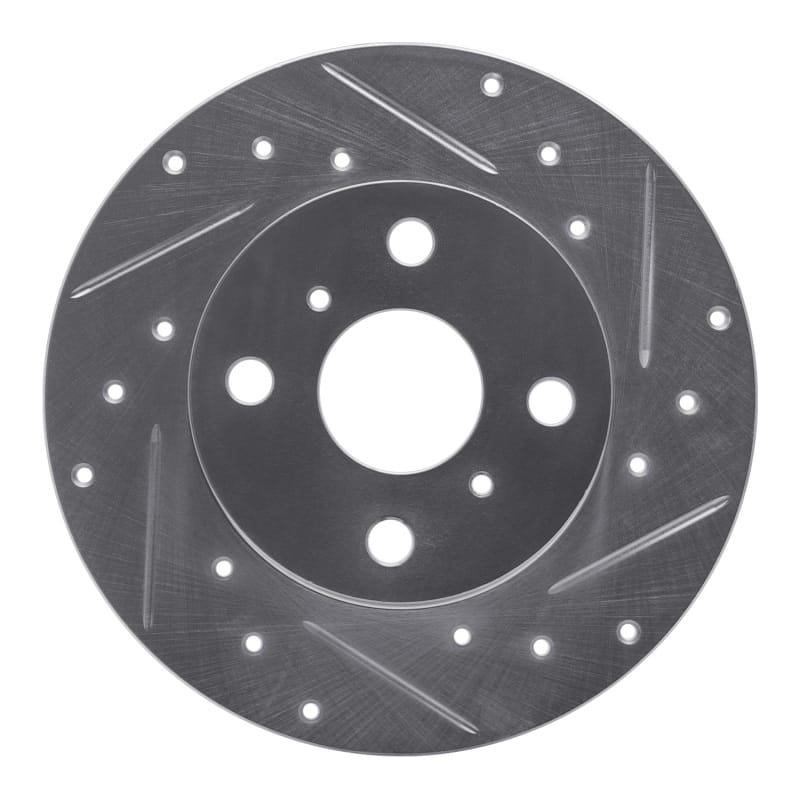 R1 Concepts — R1 83-90 Toyota Tercel Front Right Drilled & Slotted Silver Brake Rotor
R1 Brake Rotor Drill