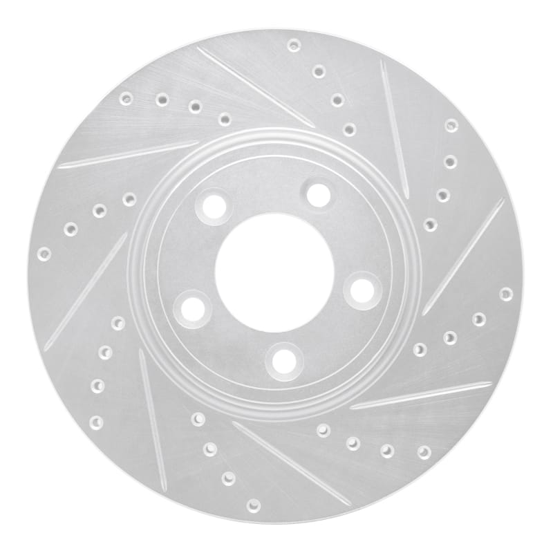 R1 Concepts — R1 06-08 Jaguar S-Type Front Right Drilled & Slotted Silver Brake Rotor
R1 Brake Rotor Drill