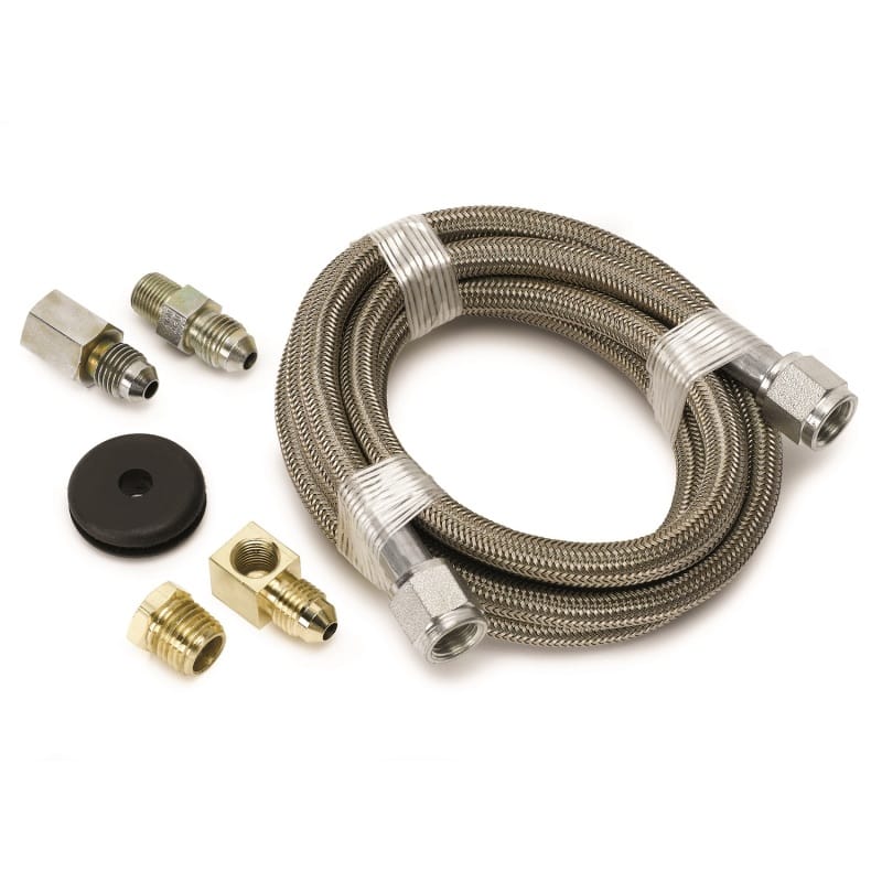 AutoMeter — Autometer #4 Braided SS Line (-4AN) 6ft -4AN and 1/8in NPTF Fittings
Hose Ptfe Sst 6 -4
