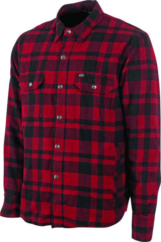 Speed and Strength — Speed and Strength Black 9 2.0 Moto Shirt Red - Medium