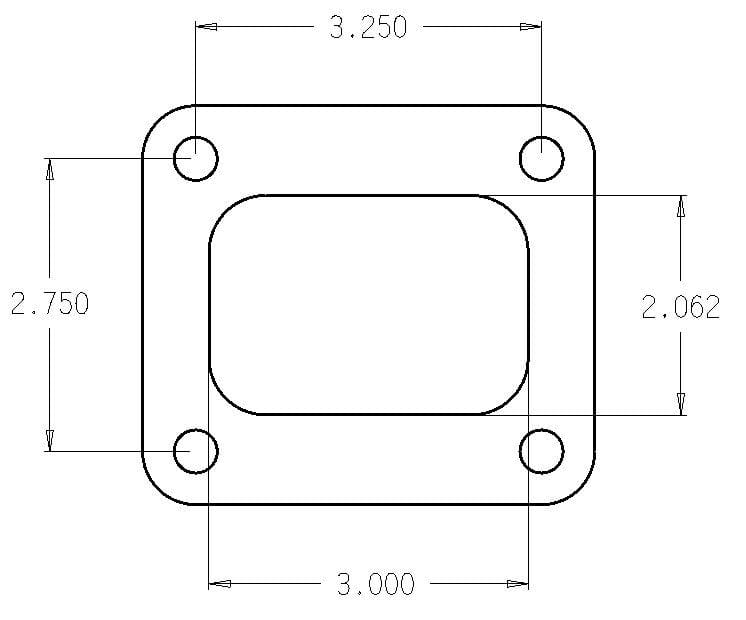 Cometic Gasket — Garrett T4 Turbo Inlet Flange Gasket