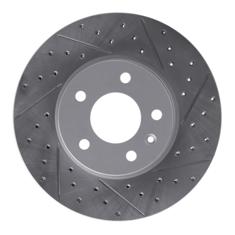 R1 Concepts — R1 13-25 Cadillac Ct4 Front Right Drilled & Slotted Geo-Carbon Rotor