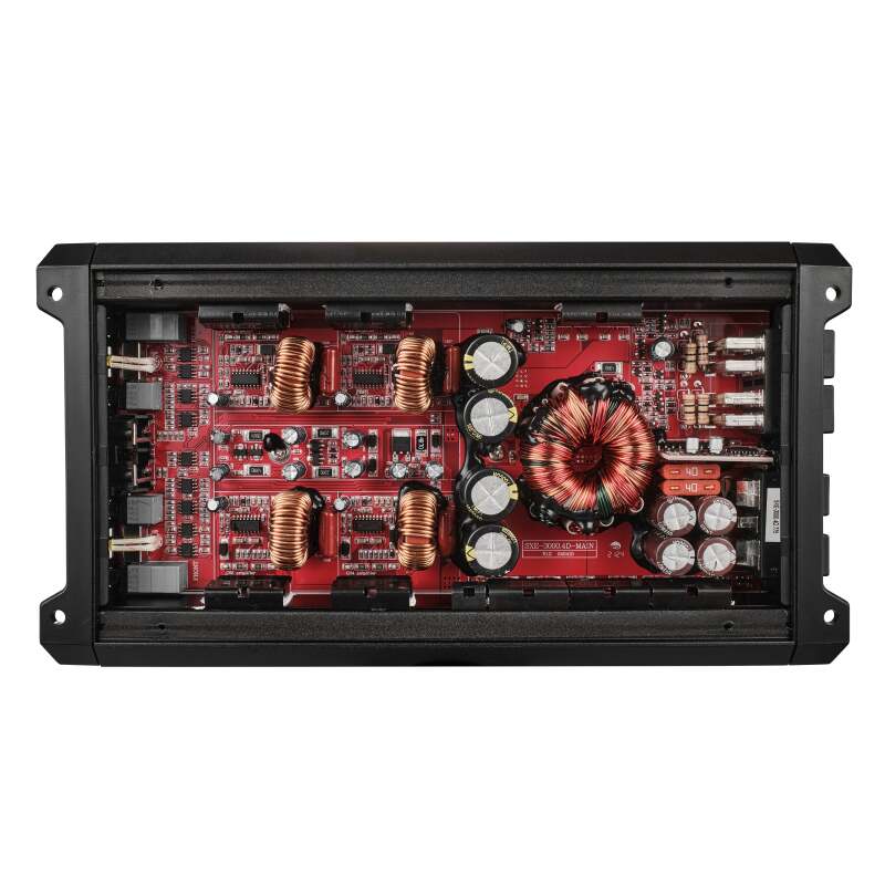 DS18 — DS18 4-Channel SXE Amplifier Class D 2x 500/4ohm Bridge 4 x 320/2ohm 4 x 200/4ohm Watts RMS- Red