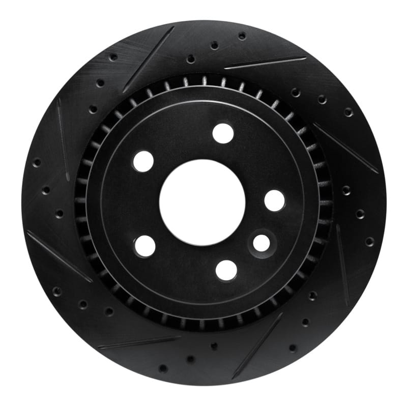 R1 Concepts — R1 10-17 Volvo XC60 Rear Left Drilled & Slotted Black Brake Rotor
R1 Brake Rotor Drill