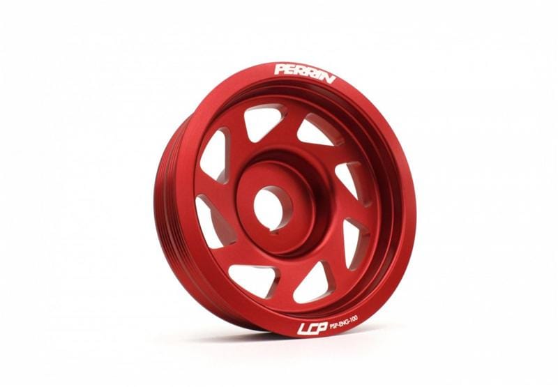 Perrin Performance — PERRIN 93-14 Subaru Impreza (Incl. 02-14 WRX) / 04-21 STI Lightened Crank Pulley - Red
