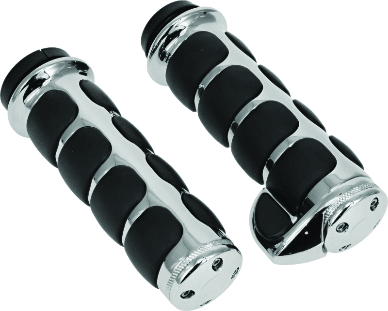 Kuryakyn — Premium ISO Grips With Throttle Boss Throttle-By-Wire Chrome