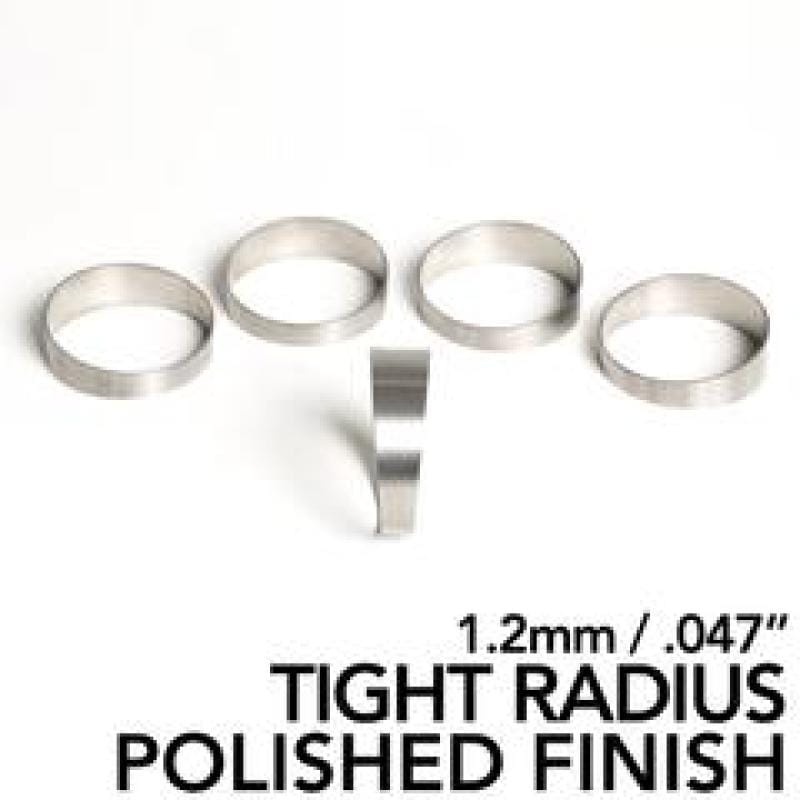 Ticon — Ticon Industries 3.0in 1.14D Tight Radius 1.2mm/.047in Wall Polished Titanium Pie Cuts - 5pk