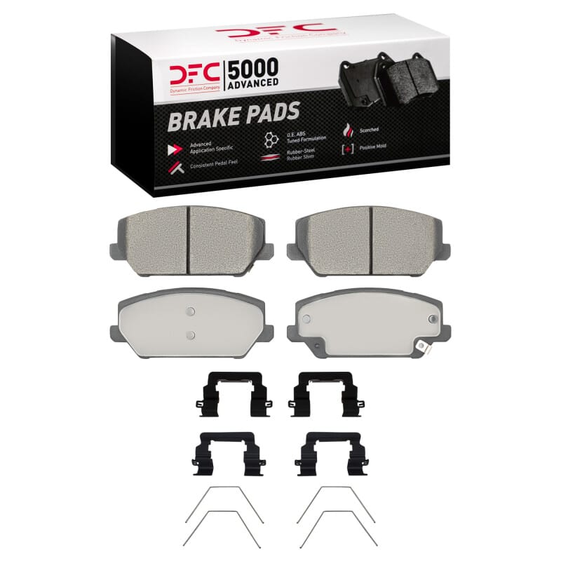 DFC — DFC 22-25 Hyundai Kona N Front 5000 Advanced Low Metallic Brake Pads and Hardware Kit