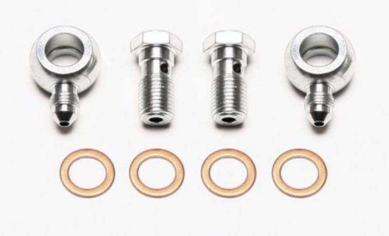 Wilwood — Wilwood Banjo Fitting Kit -3 male to 7/16 Banjo Bolts & Crush Washers (2 qty)
FITTING KIT