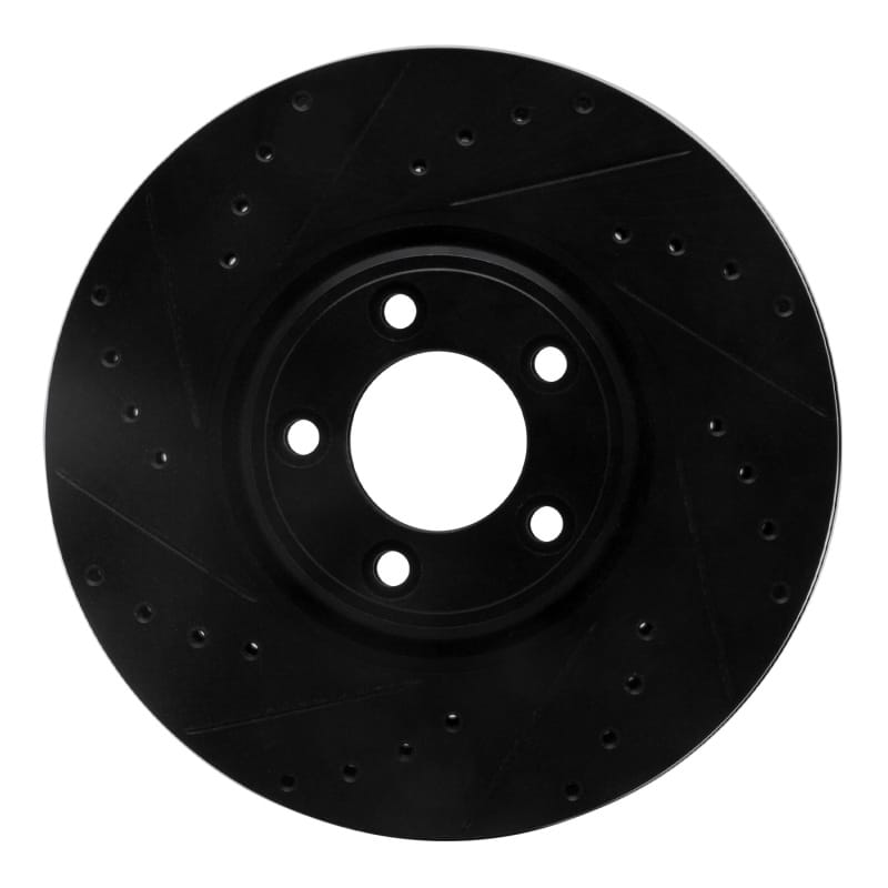 R1 Concepts — R1 03-05 Jaguar S-Type Front Left Drilled & Slotted Black Brake Rotor
R1 Brake Rotor Drill