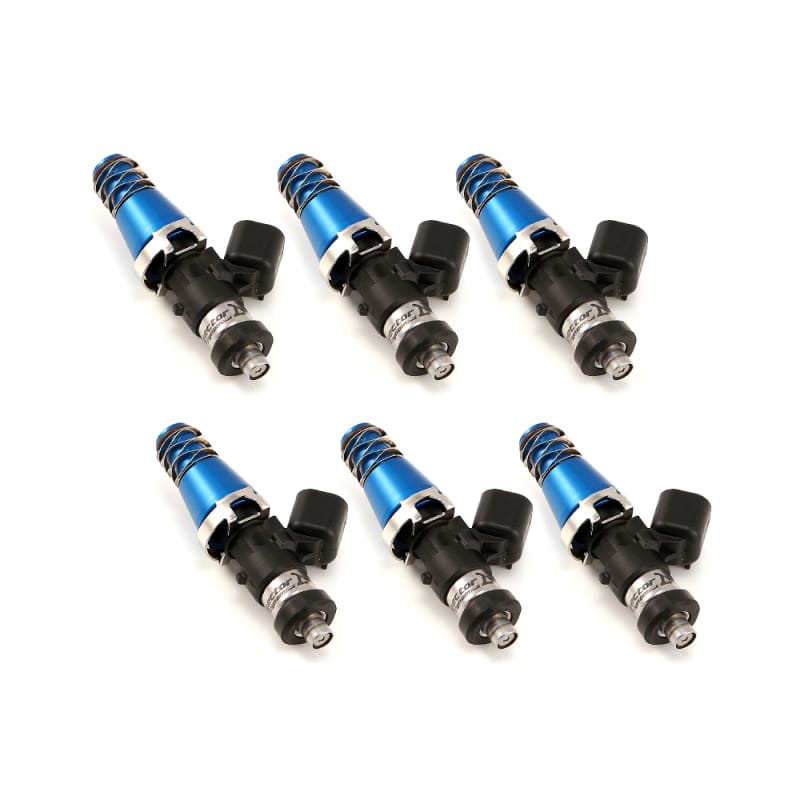 Injector Dynamics — Injector Dynamics 1340cc Injectors - 60mm Length - 11mm Blue Top - Denso Lower Cushion (Set of 6)