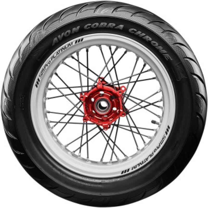 Avon Tyre — Avon Cobra Chrome AV92 Rear Tire - 140/90-16 77H 1DK