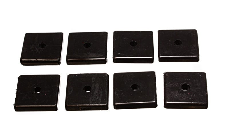Energy Suspension — Energy Suspension Square Pad Set 2-1/16in Length x 2-1/16in Width x 3/8in Hole ID x 3/8in H-Black
LeafSprngInsulator