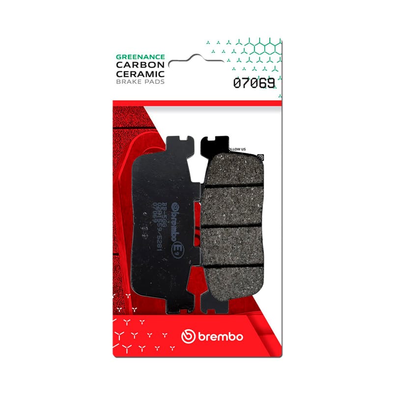 Brembo OE Powersports — Brembo OE Kymco People/Kymco Xciting/Peugeot Xp Carbon Ceramic Brake Pad - Rear