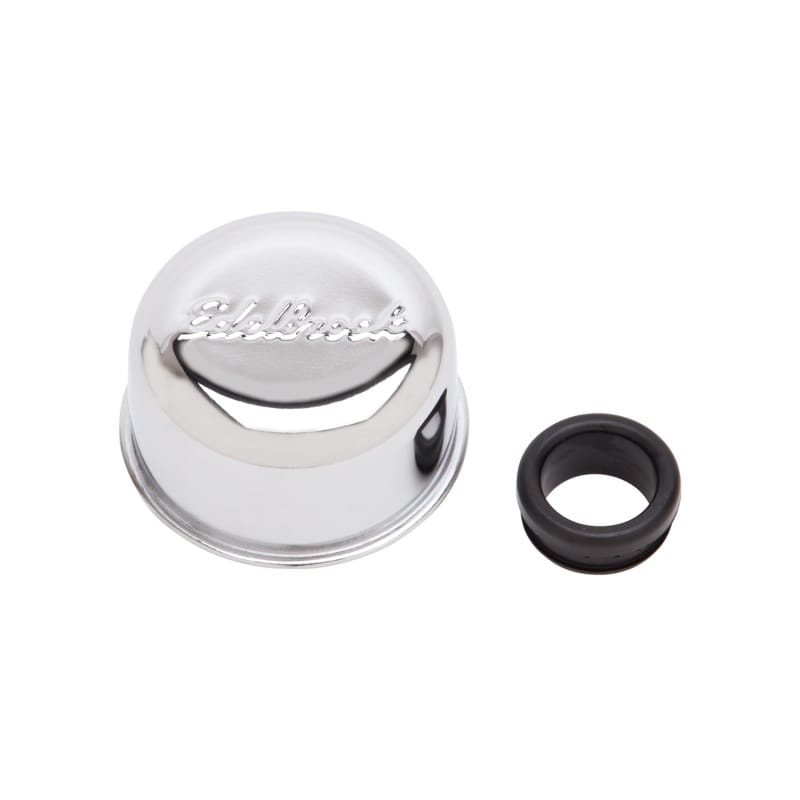 Edelbrock — Edelbrock Chrm Breather and Grommet
CHROME/PRO-FLO