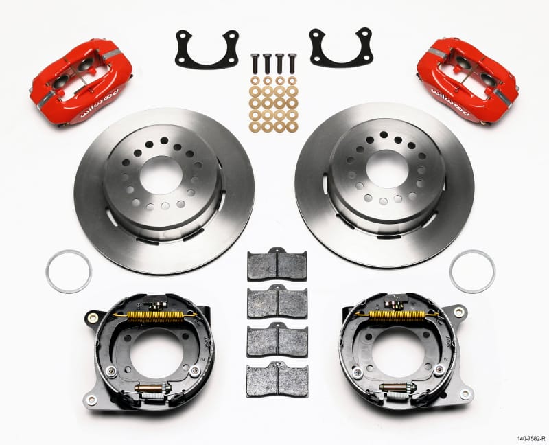 Wilwood — Wilwood Forged Dynalite P/S Park Brake Kit Red New Big Ford 2.36in Offset
BRAKE KIT