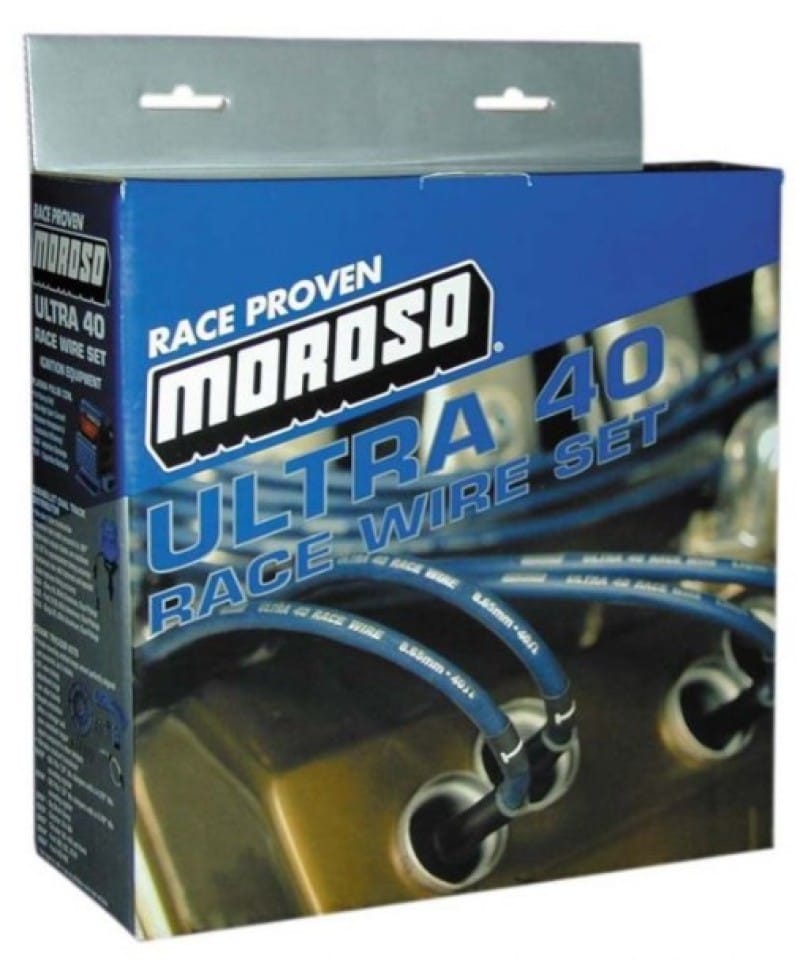Moroso — Moroso Chevrolet Big Block Ignition Wire Set - Ultra 40 - Unsleeved - Non-HEI - Crab Cap - Red
