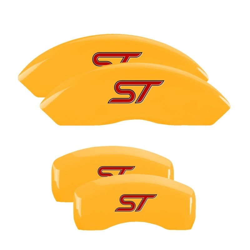 MGP — MGP 4 Caliper Covers Engraved Front & Rear No bolts/ST Yellow finish black ch
Caliper Covers