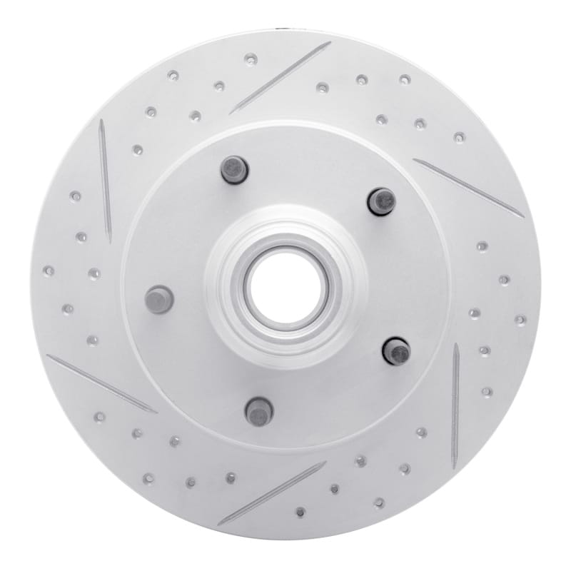 R1 Concepts — R1 73-93 Ford F-150 Rwd Front Left Drilled & Slotted Geo-Carbon Rotor