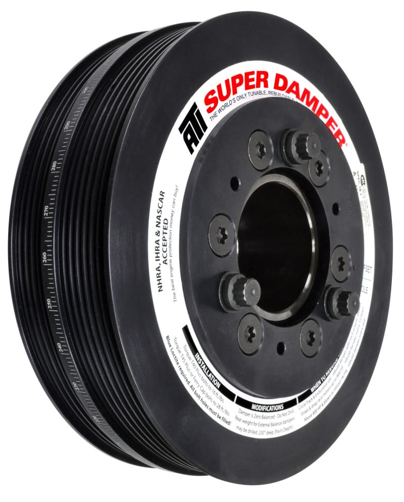 ATI — ATI Damper - 7.48in - Alum - 6/4 Grv - 2016+ Chevy Camaro LT1/LT4 Wet Sump - (Excl SC Pulley)