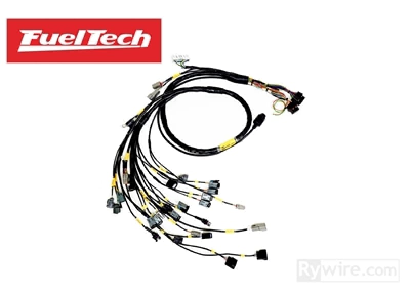 Rywire — Rywire Honda B-Series (w/Fueltech 550 ECU) Eng Harn w/OBD1 Alt/EV14 Inj/AEM IAT & MAP (Adapter Req)