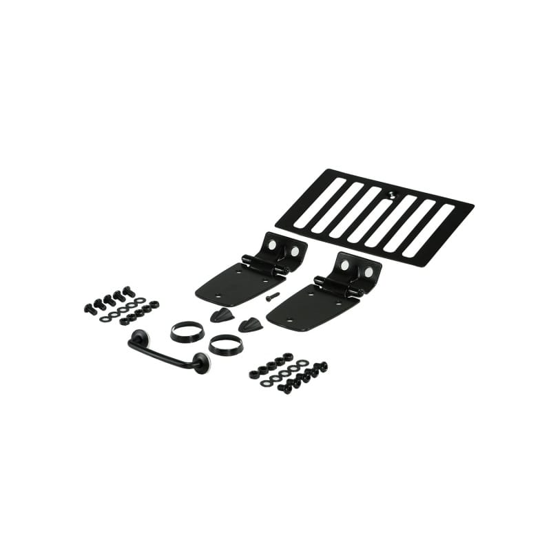 Rugged Ridge — Rugged Ridge 98-06 Jeep Wrangler TJ Black Hood Kit
Hood Appearance Set
OFFROAD_EXTERIOR