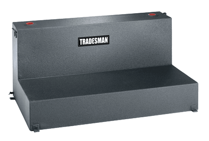 Tradesman — Tradesman Aluminum L-Shape Liquid Storage Tank (92 Gallon Capacity) - Brite