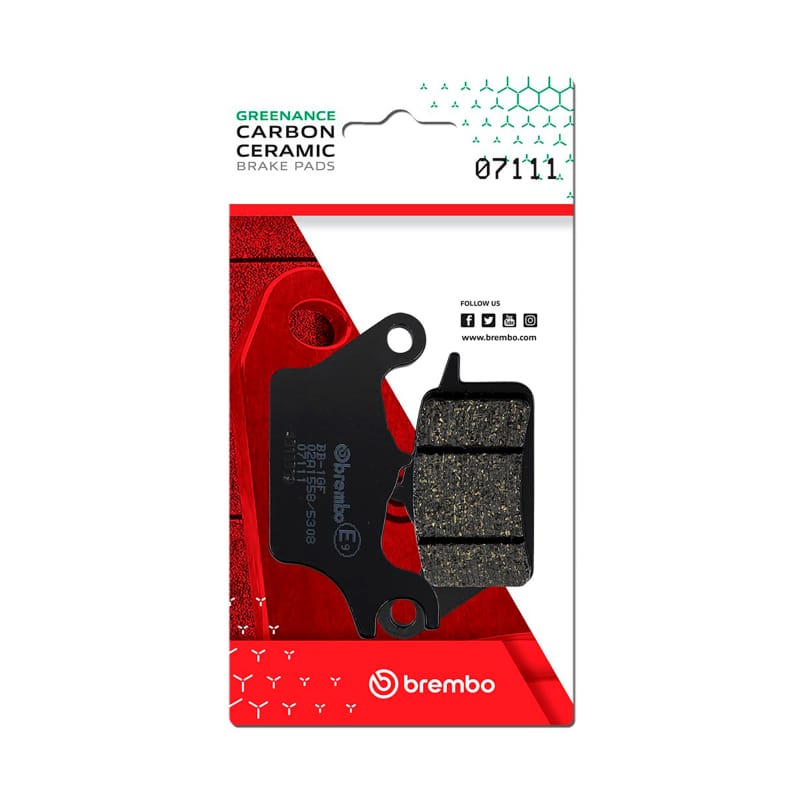 Brembo OE Powersports — Brembo OE Suzuki Address/Yamaha Tricity Carbon Ceramic Brake Pad - Front