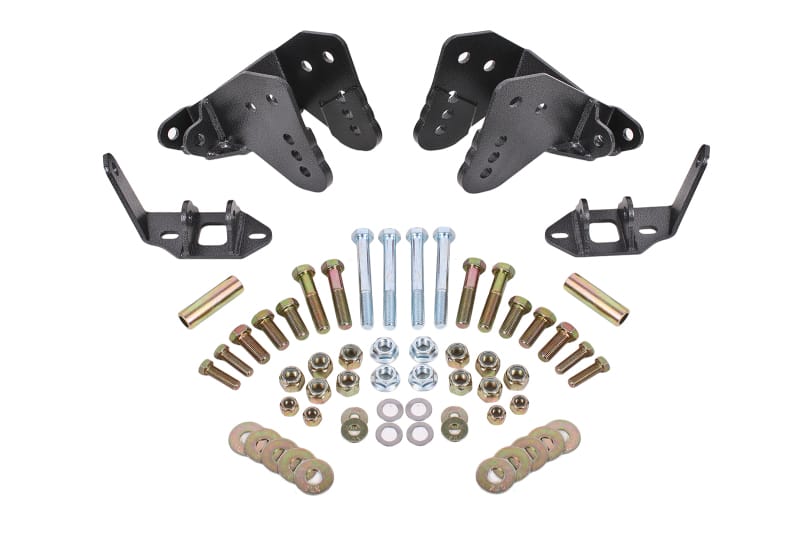 BMR Suspension — BMR 78-87 G-Body Rear Coilover Conversion Kit w/ Control Arm Bracket - Black Hammertone