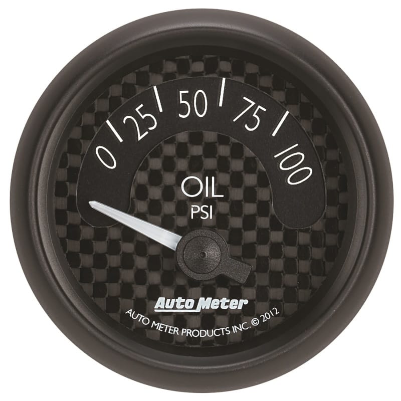 AutoMeter — Autometer GT Series 52mm Short Sweep Electronic 0-100 psi Oil Pressure
2-1/16" OIL PRESS, 0