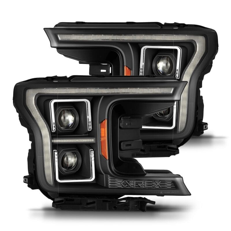 AlphaRex — AlphaRex 18-21 Ford F150 PRO-Series Projector Headlights - Black w/DRL & Seq Signal
Projector Headlights
