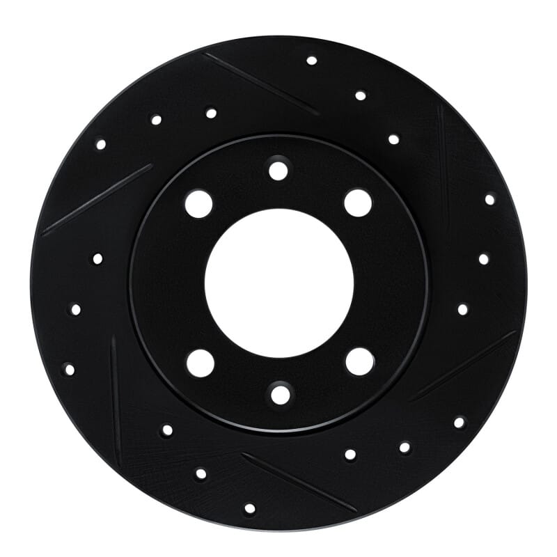 R1 Concepts — R1 89-91 Peugeot 405 Rear Right Drilled & Slotted Black Brake Rotor
R1 Brake Rotor Drill