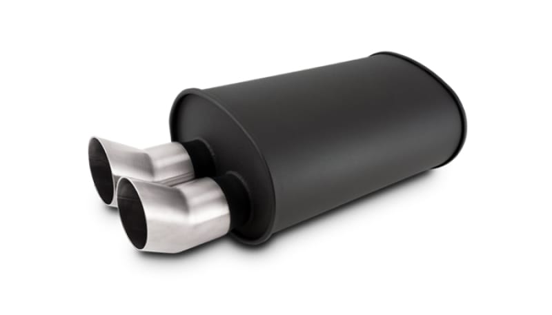 Vibrant — Vibrant Streetpower Flat Blk Muffler 9.5x6.75x15in Body Inlet ID 3in Tip OD 3in w/Dual DTM Tips
3"FlatBlkMfDualOut
Muffler