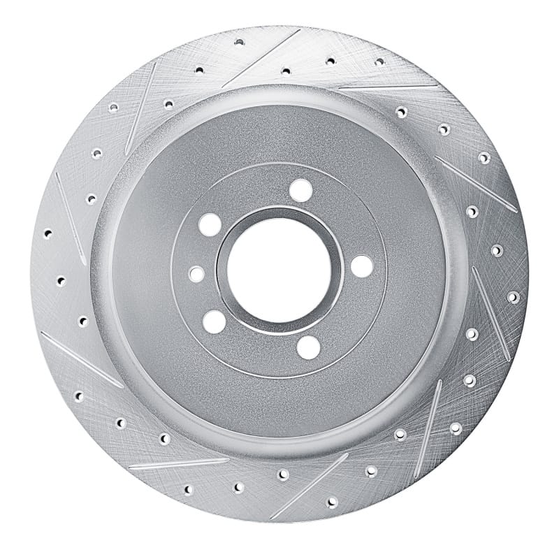 R1 Concepts — R1 13-14 Ford Mustang Rear Left Drilled & Slotted Silver Brake Rotor
R1 Brake Rotor Drill