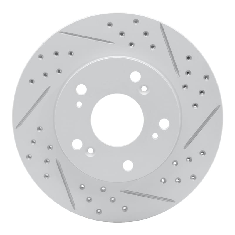 R1 Concepts — R1 12-15 Acura Ilx Front Right Drilled & Slotted Geo-Carbon Rotor