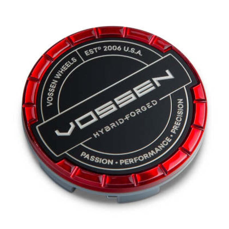 Vossen — Vossen Billet Sport Cap 1.0 - Large - Hybrid Forged - Transparent Red