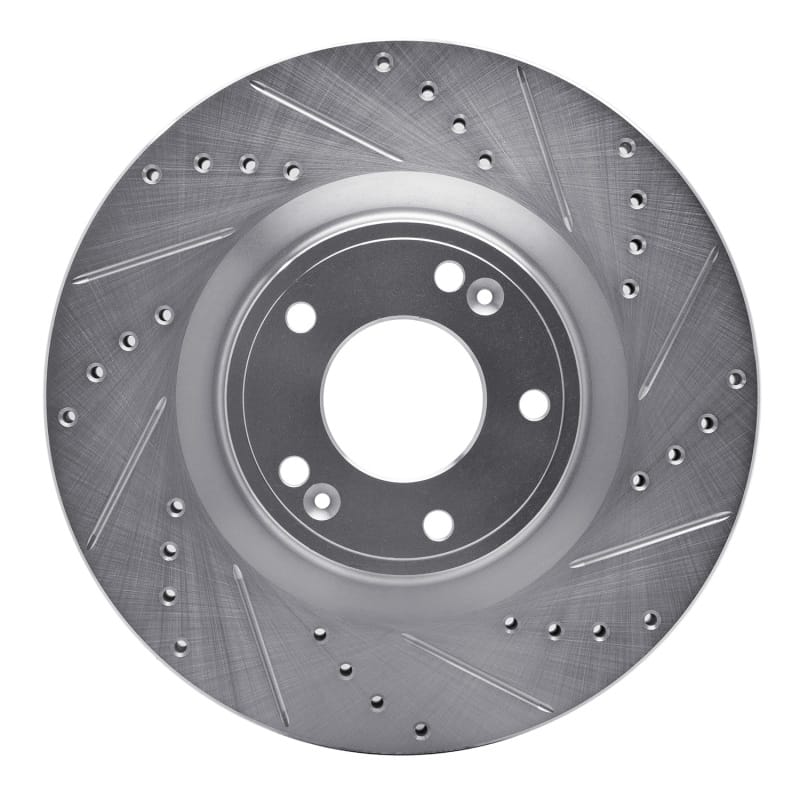 R1 Concepts — R1 10-16 Hyundai Genesis Coupe Front Right Drilled & Slotted Silver Brake Rotor
R1 Brake Rotor Drill